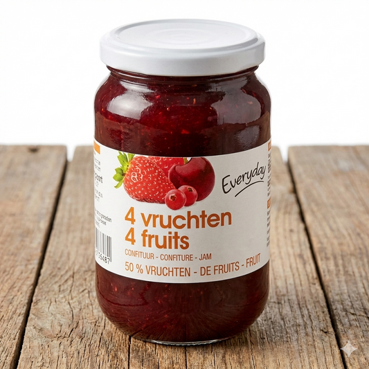 confiture 4 Fruits 450gr