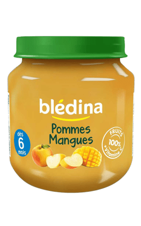 Blédina - Les petits pots fruités - Pommes Mangues 130g