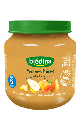 Blédina - Les petits pots fruités - Pommes Poires 130g