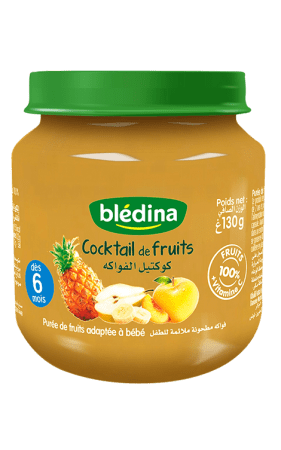 Blédina - Les petits pots fruités - Cocktail de fruits 130g